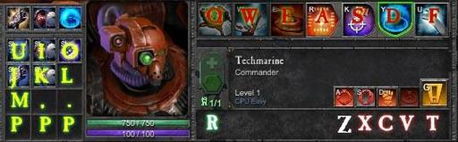 Warhammer 40,000: Dawn of War II - Сеточная раскладка горячих клавиш