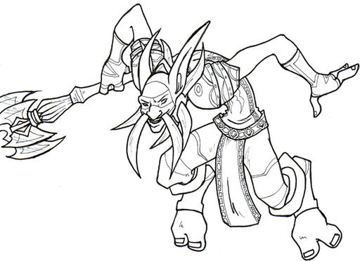 World of Warcraft - Antileah и её рисунки персонажей других игроков