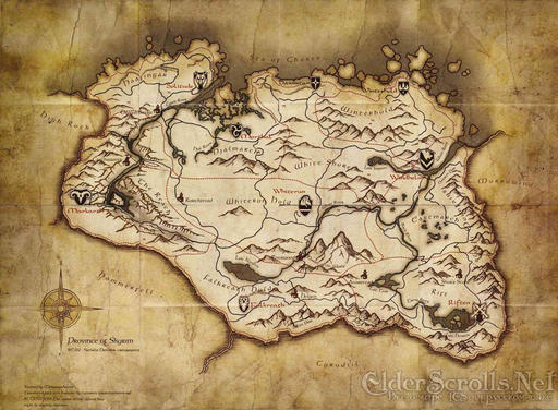 Карта Skyrim