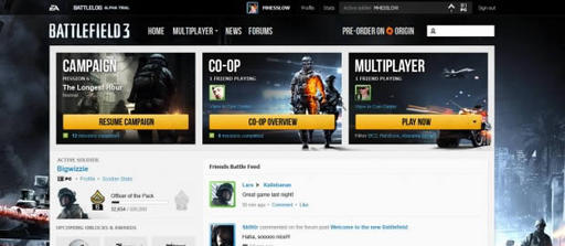 Battlefield 3 - Обновление Battlelog от 27.03.2012